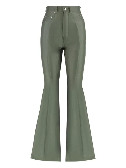 Rick Owens pressed-crease trousers Green RP01C5329OS