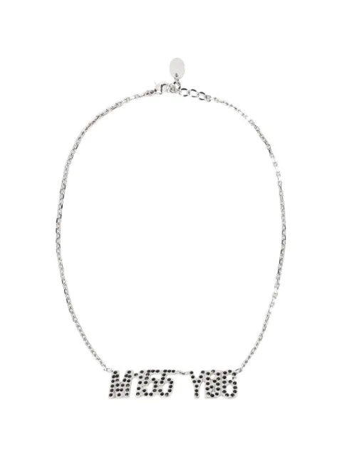 RED(V) chain-link necklace Silver QJ0A78QYC