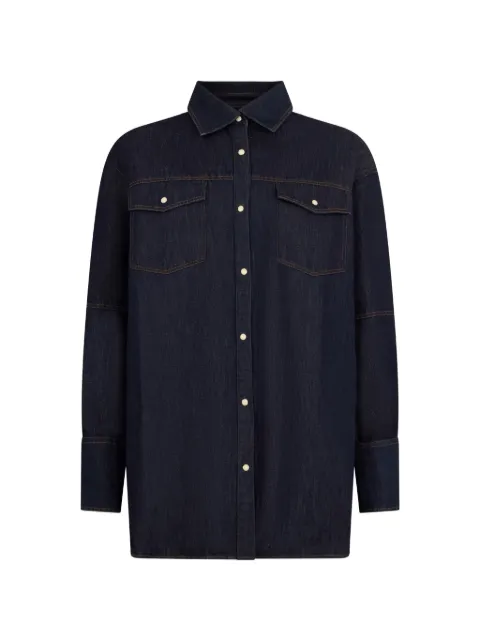 Moorer flap-pocket denim jacket Blue PERSIADKN