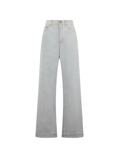 Moorer Zaira wide-leg jeans Grey ZAIRA108