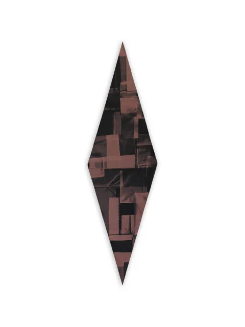 Zegna abstract-print diamond-shaped scarf Brown Z7H5837SPU2