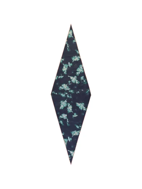 Zegna floral-print silk scarf Blue Z7H5537SBL1