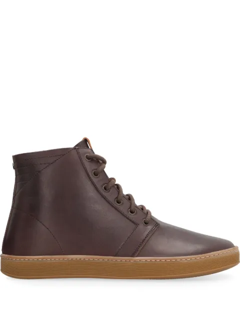 Volta leather high-top sneakers Brown VSFW16FO04781299