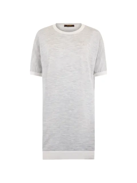 Moorer contrasting-trim T-shirt Grey IOLANDAZEF