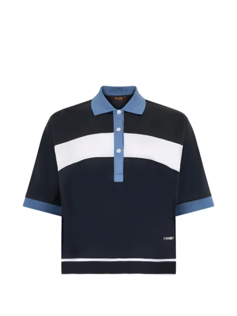 Moorer striped polo shirt Blue IUBAJEU