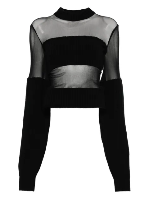 Jean Paul Gaultier cropped sweater Black 2503WPO016K00200