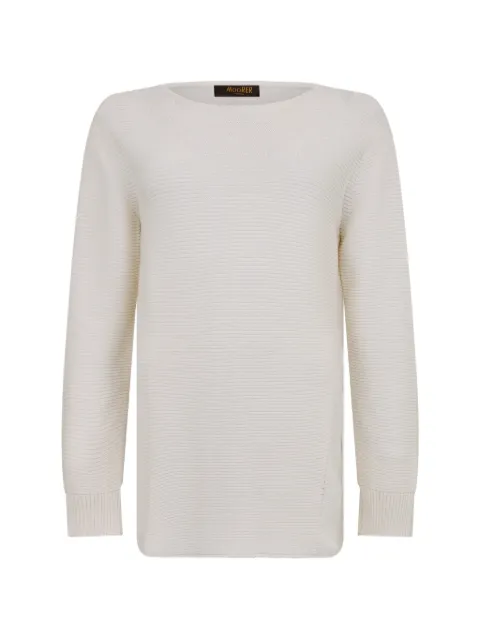 Moorer ribbed-knit sweater White HELENASLN