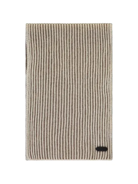Moorer ribbed-knit scarf Brown HOBARTWSV