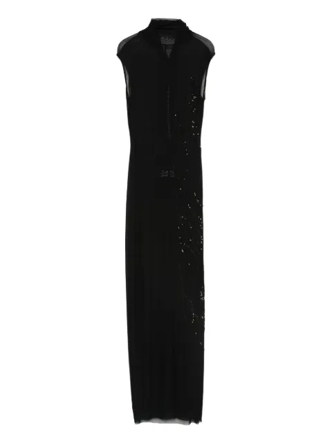 Jean Paul Gaultier sequin-embellished maxi dress Black 2503WDR022M001