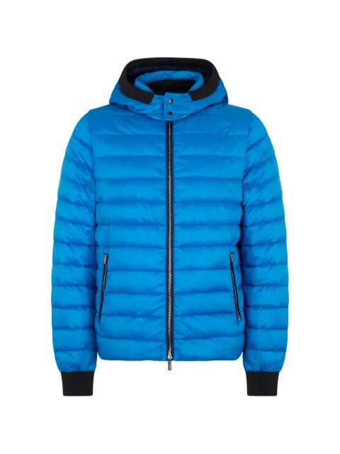 Moorer hooded padded jacket Blue HALLEYREVP