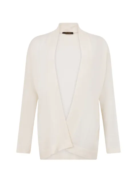 Moorer fine-knit open-front sweater Neutrals GAIAZEF