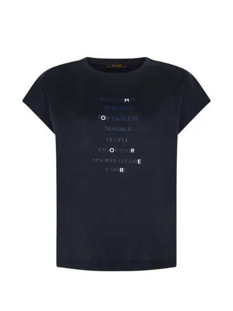 Moorer graphic T-shirt Blue ELLAJEI
