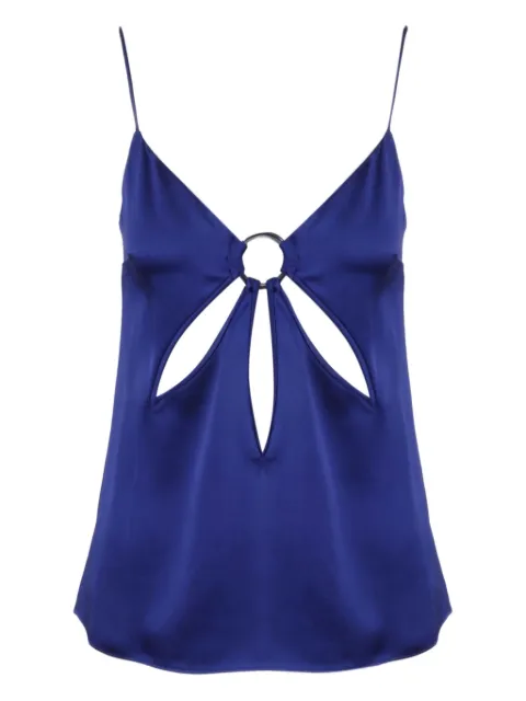 Stella McCartney satin top Blue 6T00583AU309