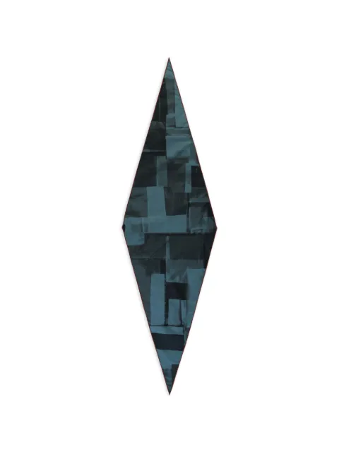 Zegna geometric-print diamond-shaped scarf Blue Z7H5837SBL1