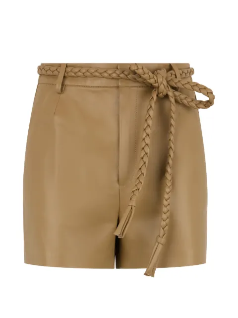 RED Valentino braided belt shorts Brown RNH01U6FB