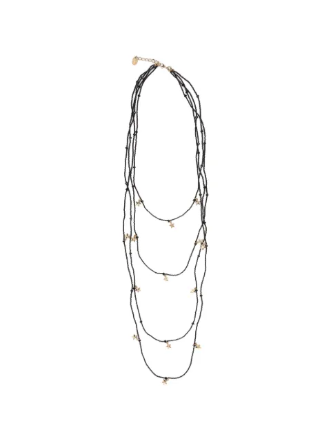 RED(V) star beaded necklace Gold QJ0350PLS
