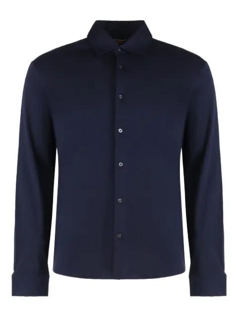 Moorer Montalcino-GCW buttoned shirt Blue MONTALCINOGCW