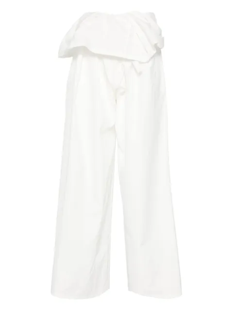 WARDROBE.NYC wide-leg trousers White W2236R21CO
