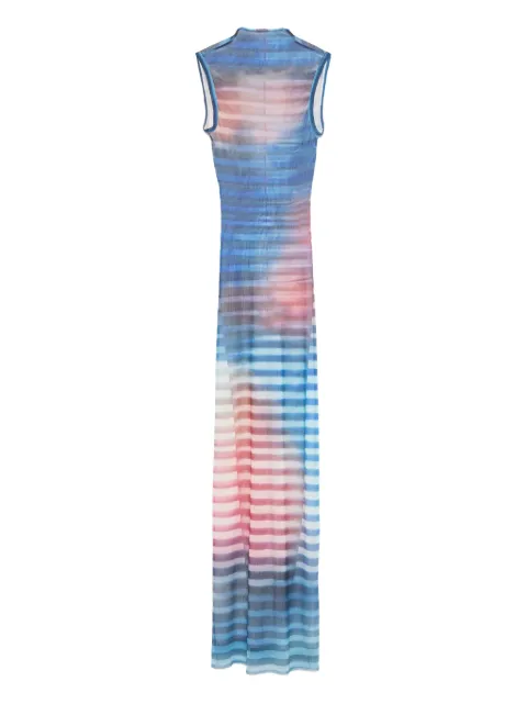 Jean Paul Gaultier striped sleeveless dress Blue 2503WDR031M005P