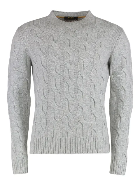 Moorer Frankie cable-knit sweater Grey FRANKIECWS