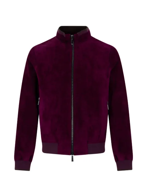Moorer zip-up bomber jacket Purple CELLINIVPF
