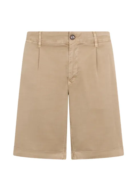 Moorer pleat turn-up shorts Neutrals ALICUDISEC