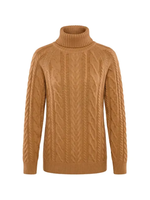 Moorer cable-knit roll-neck sweater Neutrals ABRAARA