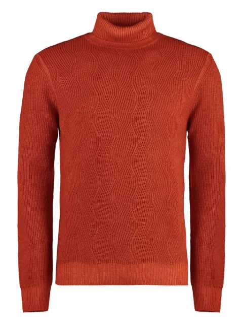 Moorer ribbed turtleneck sweater Orange TODIGP