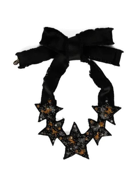 RED(V) star-motif beaded necklace Black QJ0B64JGG