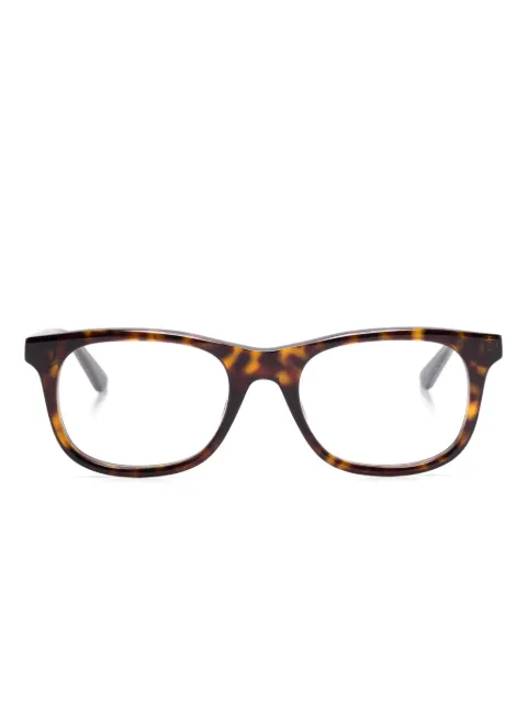 Montblanc rectangle-frame glasses Brown MB0385O