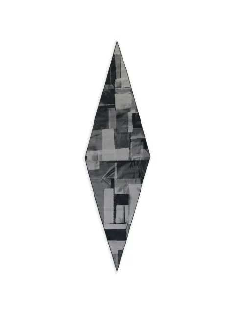 Zegna abstract-print diamond-shaped scarf Black Z7H5837SBK1