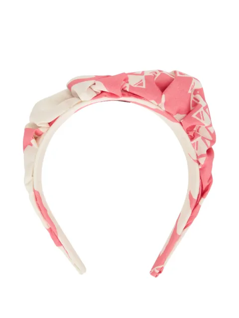 RED(V) gathered-printed hairband Neutrals QJ0C14CNP