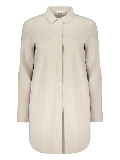 Moorer Vanda buttoned coat Neutrals VANDABF
