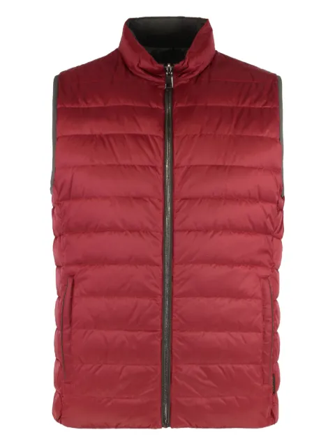 Moorer quilted gilet Red DONATIP2