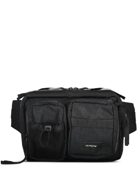 ISO.POETISM logo-patch belt bag Black B28DOLMENFWPL