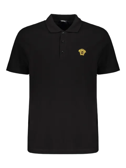 Versace cotton polo shirt Black A89507S1A14046