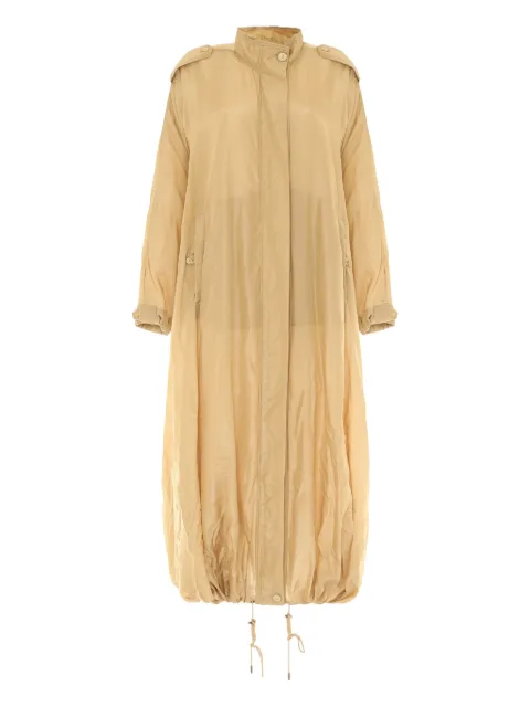 Alberta Ferretti drawstring-detail coat Yellow A06020125