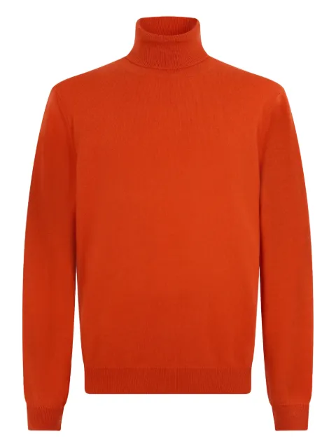 Malo turtleneck long-sleeve sweater Orange UMC004F1K02