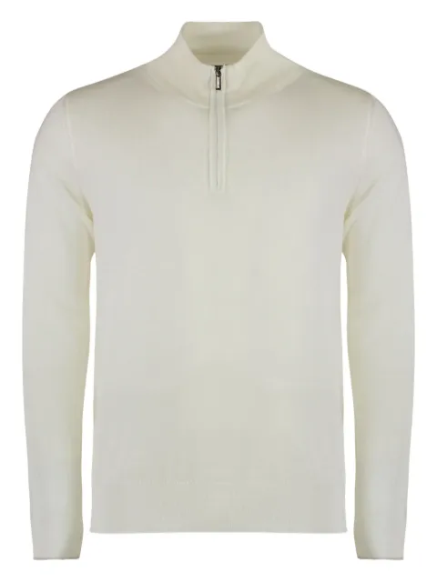 Moorer Terni virgin-wool half-zip sweater White TERNIMLL