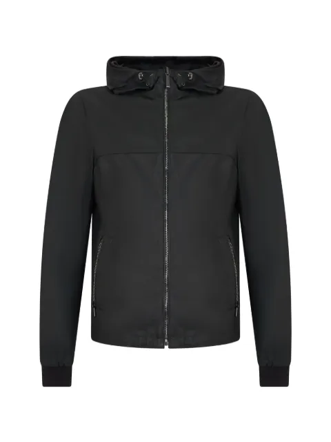 Moorer hooded zip-up jacket Black STILOLET