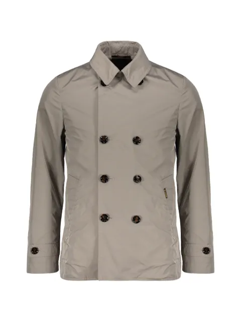 Moorer double-breasted spread-collar jacket Grey SCAPARQUAWK
