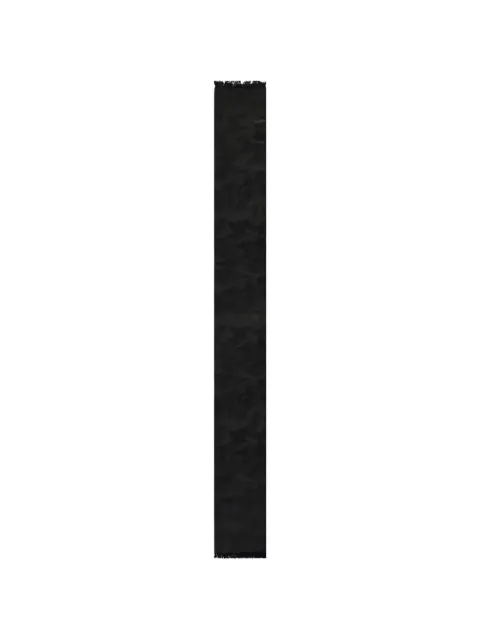 Zegna jacquard-pattern frayed scarf Black Z5L602WPBK1