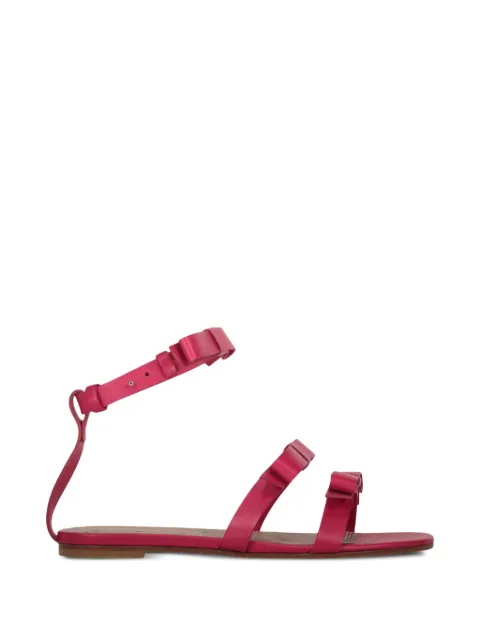 RED(V) bow-detail calf leather sandals Pink QS0H26MEN