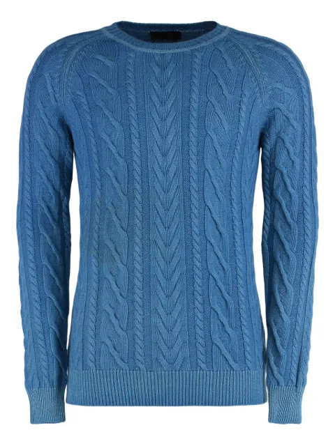 Moorer Anselm-ARA cable-knit sweater Blue ANSELMARA