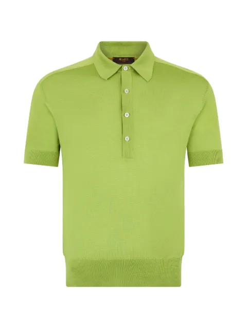 Moorer button polo shirt Green ACTONSPP