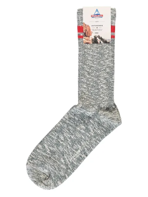 Holubar marl-knit socks Green FW200060AH