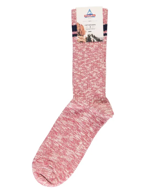 Holubar marl-knit socks Red FW200060AH