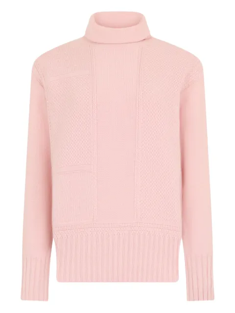 Malo textured turtleneck sweater Pink DXC080F1A10