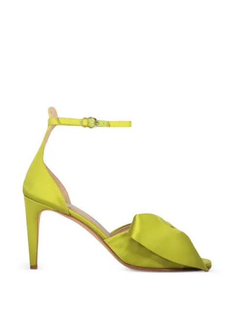 RED(V) bow-detail buckle-fastening sandals Green QS0E59CUN