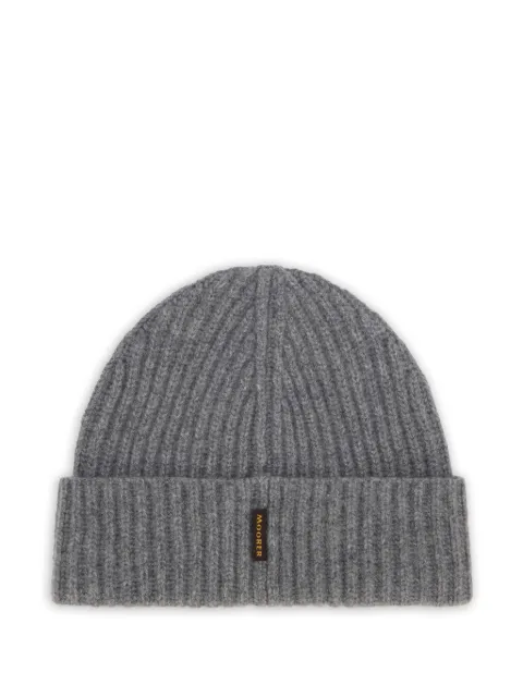 Moorer Davis ribbed-knit beanie hat Grey DAVISCWS